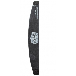 RONNEY - Pilnik do paznokci czarny NAILFILE HALF - MOON (180/240) 12 szt. RN 271